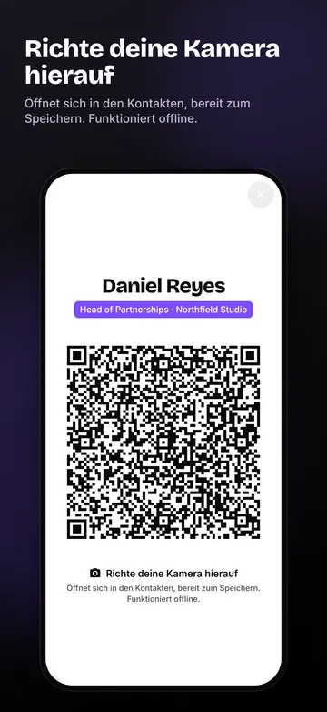 EssCard: Vorzeigen mit großem QR-Code