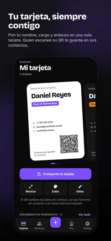 EssCard: Tu tarjeta con código QR