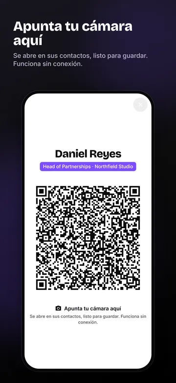 EssCard: Modo presentar con QR grande