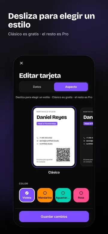 EssCard: Estilos de tarjeta
