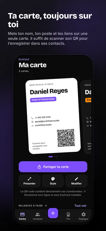 EssCard: Votre carte avec QR code