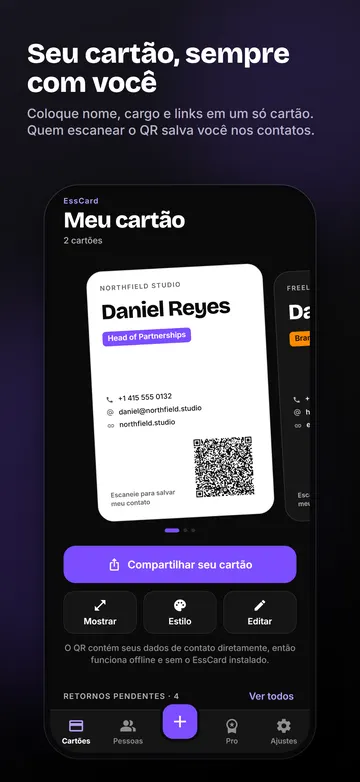 EssCard: Seu cartão com QR code