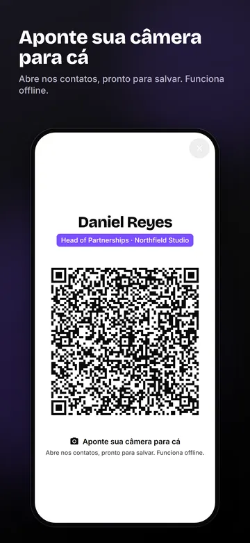EssCard: Modo apresentar com QR grande