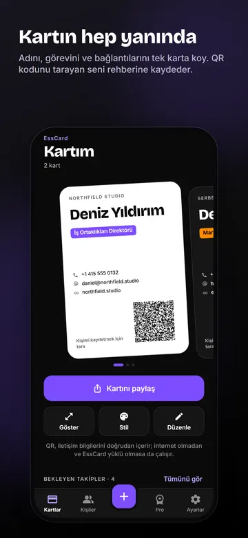 EssCard: QR kodlu kartın