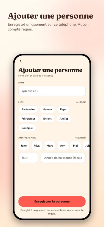 EssGift: Ajouter une personne