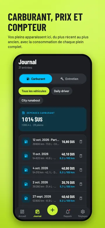 EssMile: Journal des pleins