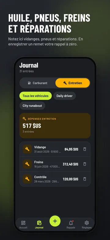EssMile: Journal d'entretien