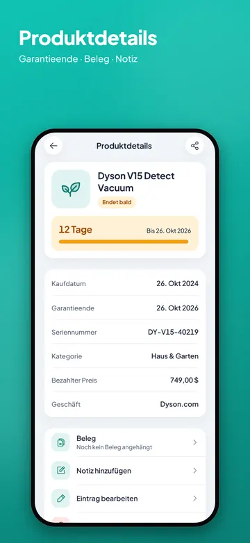 EssVault: Artikeldetails