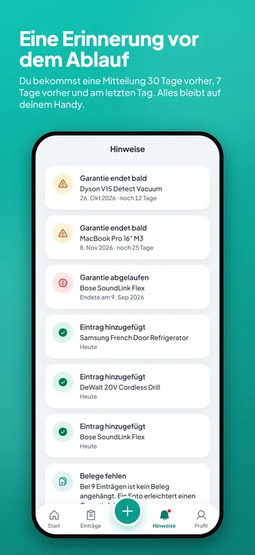 EssVault: Erinnerungen