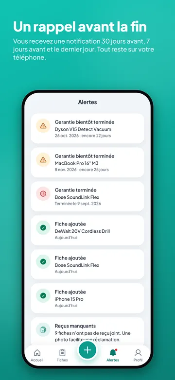EssVault: Rappels