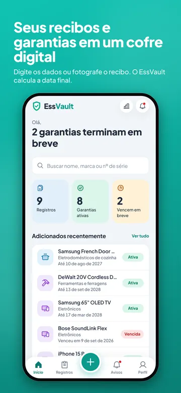 EssVault: Painel