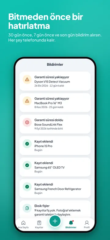 EssVault: Hatırlatmalar